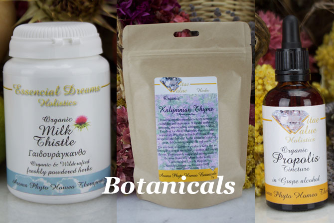 wild crafted and organically grown botanicals